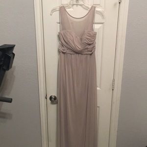 Floor length bridesmaid dress